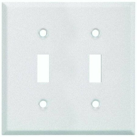 JACKSON DEERFIELD Pro-White Steel Wrinkle Switch Wall Plate 8WK102